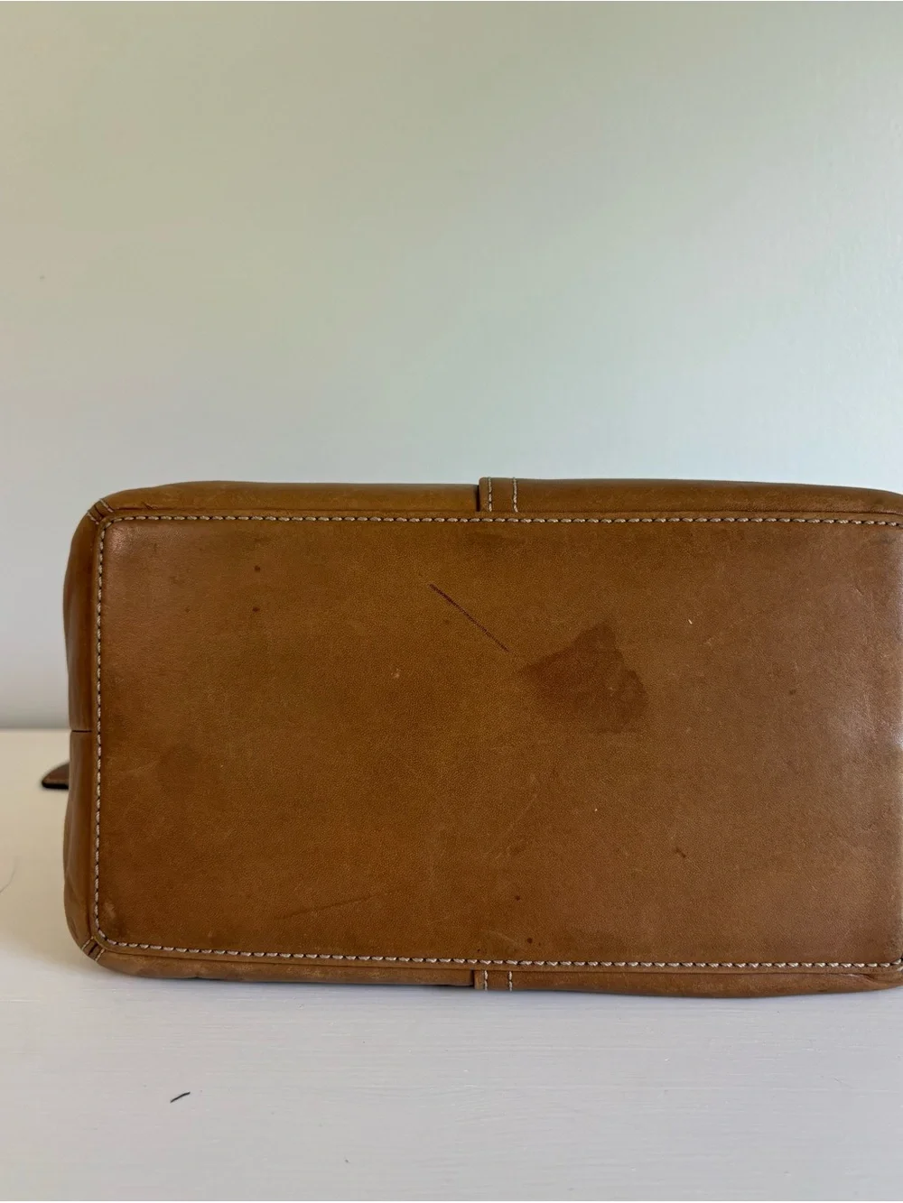 Vintage Coach Legacy 9566 Leather Hobo Bag Tan